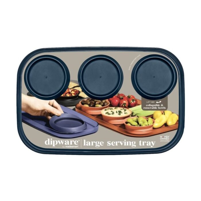 dipware 3 bowl serving tray midnight 240515034047