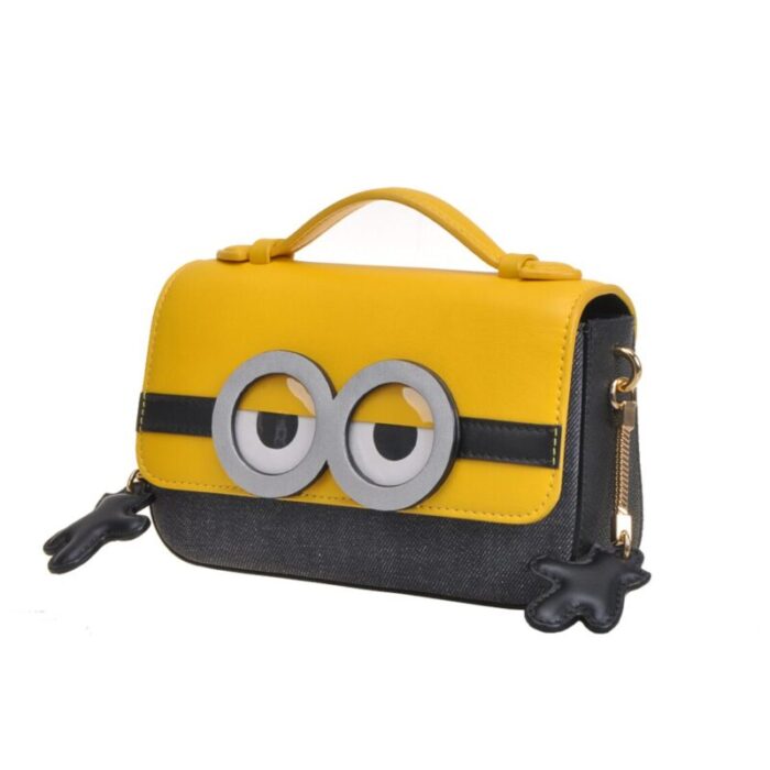 fion minions jacquard with leather crossbody shoulder handbag faafipj023ylwblezz 240625010038 1