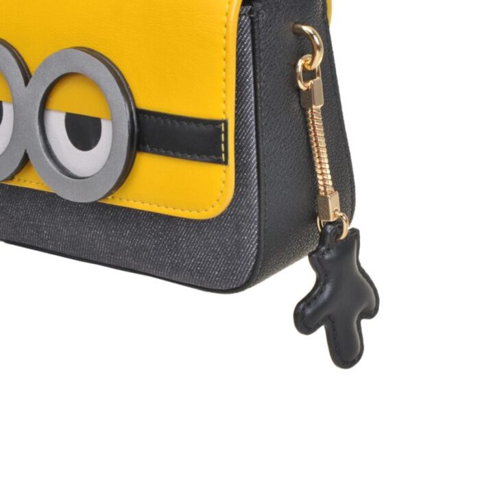 fion minions jacquard with leather crossbody shoulder handbag faafipj023ylwblezz 240625010038 6