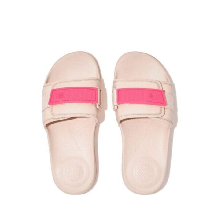 fitflop iqushion adjustable water resistant pool slides rose foampop pink fw1 a43 241001113222 2