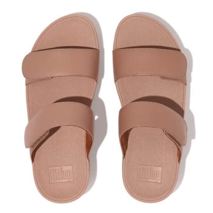 fitflop lulu adjustable leather slides beige 241001112959 1