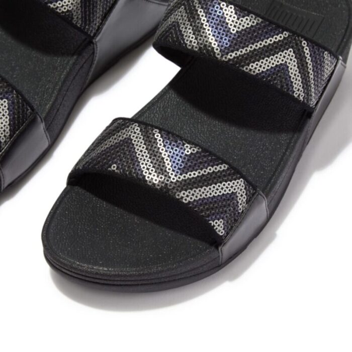 fitflop lulu sequin zigzag slides all black 241001113220 2