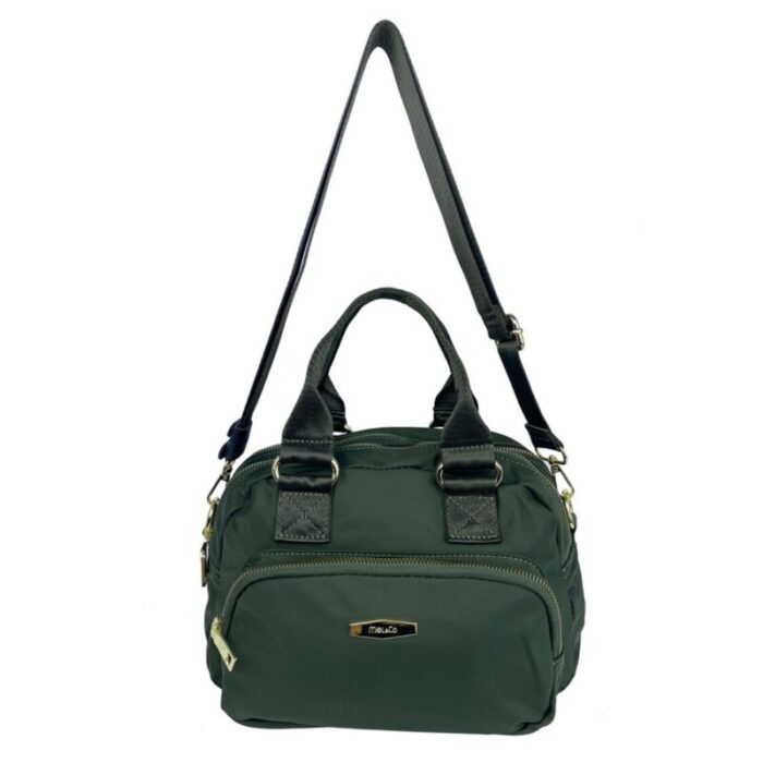 melco nylon two compartment satchel khaki 240213104030 4