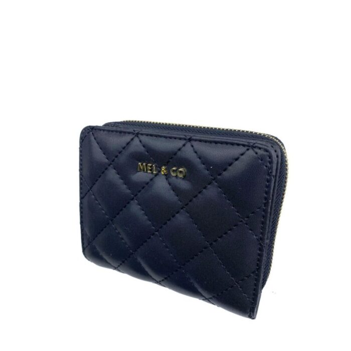 melco quilted bifold snap wallet with zip around compartment black 230728021122 1