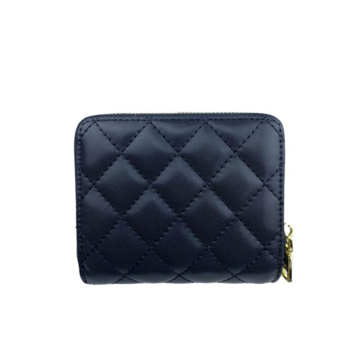 melco quilted bifold snap wallet with zip around compartment black 230728021122 2