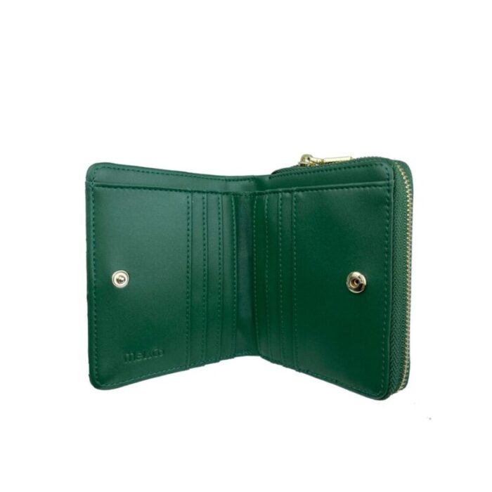 melco quilted bifold snap wallet with zip around compartment green 230728020931 3