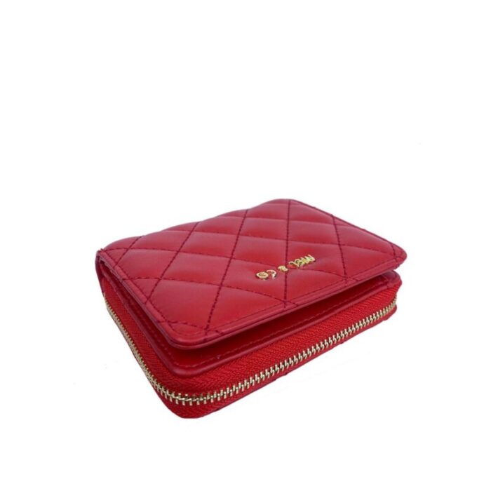 melco quilted bifold snap wallet with zip around compartment red 230728021243 4