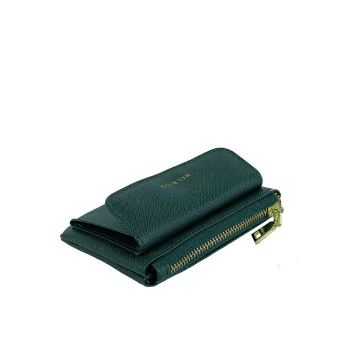 melco saffiano effect front flap pocket pouch with keyring mf1589a ftgn 240105042941 4