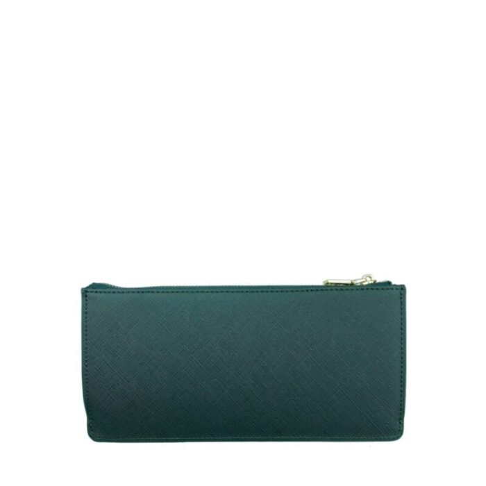 melco saffiano effect slim long wallet forest green 240426092448 3