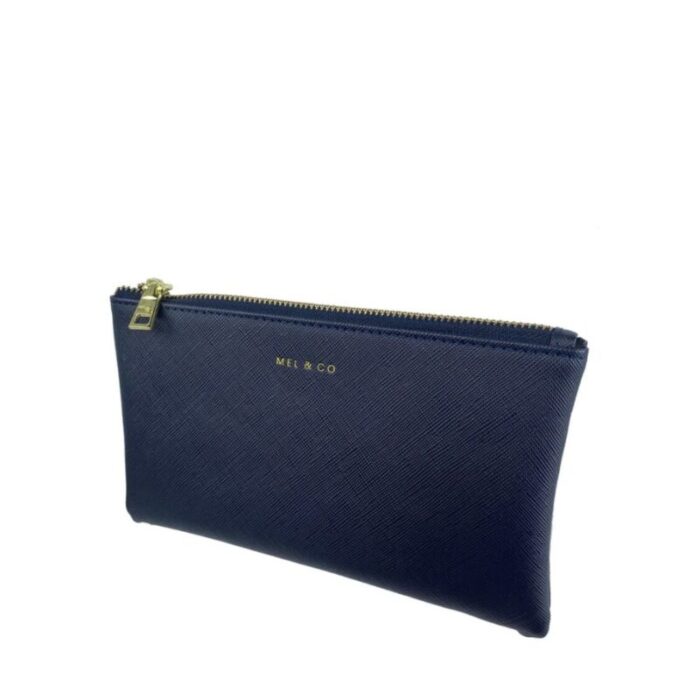 melco saffiano effect wristlet pouch navy 240822053359 2