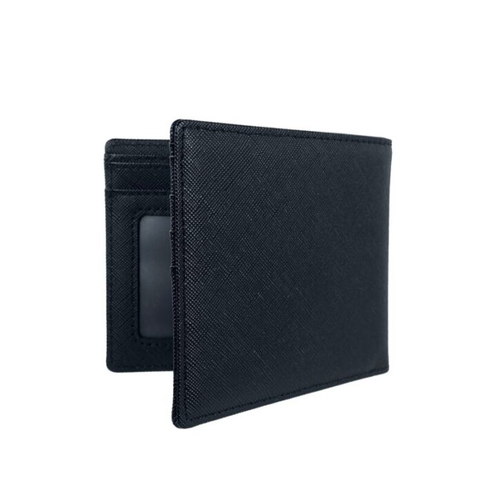 melco saffiano leatherette basic bi fold wallet black 230727120951 3