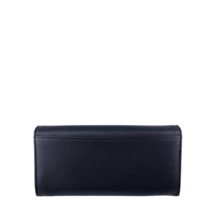 melco saffiano leatherette basic flap long wallet black 240822053247 1