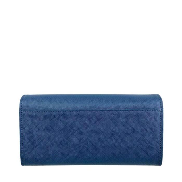 melco saffiano leatherette basic flap long wallet blue 240822053146 1