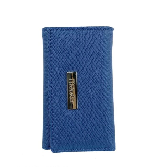 melco saffiano leatherette basic key pouch blue 230925060701 3