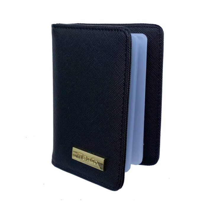 melco saffiano leatherette bifold card holder black 240426092446 1