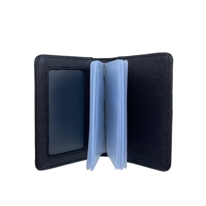 melco saffiano leatherette bifold card holder black 240426092446 2