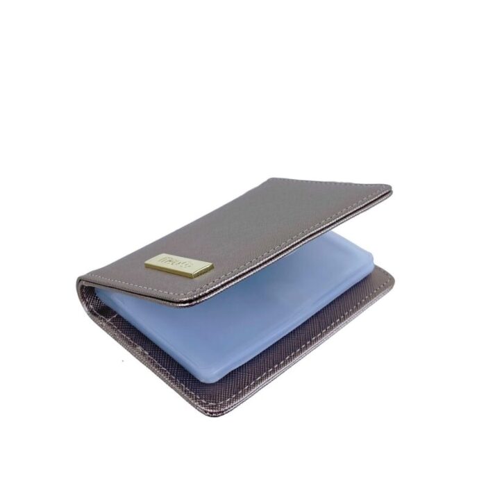 melco saffiano leatherette bifold card holder gun 230727043243 4