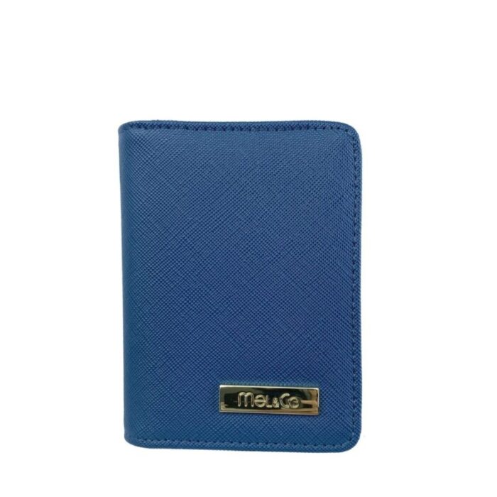 melco saffiano leatherette bifold card holder sea green 230727043510