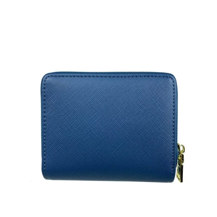 melco saffiano leatherette snap wallet with zip around compartment blue 240426092446 1