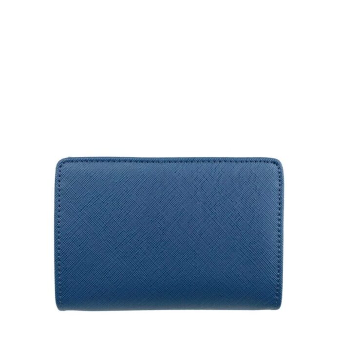 melco saffiano leatherette tri fold zip coin card wallet blue 240426092439 1