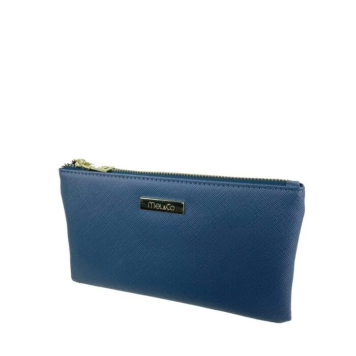 melco saffiano leatherette wristlet pouch blue 240822053419 2