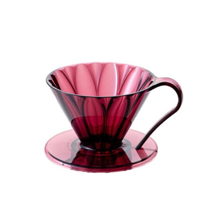 tritan cone shaped flower dripper clear wine red cup1 240923012856